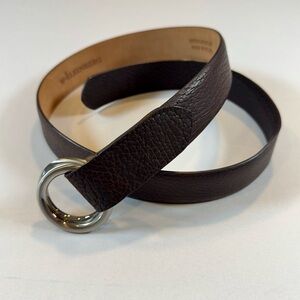 W. KLEINBERG Custom Brown Bison Belt O-ring Buckles Size 33 Brand New MSRP $220